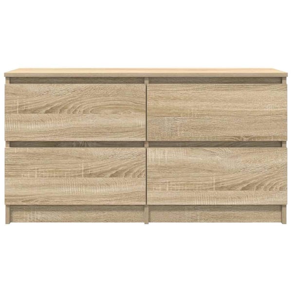 vidaXL TV-benk sonoma eik 100x35x54 cm konstruert tre