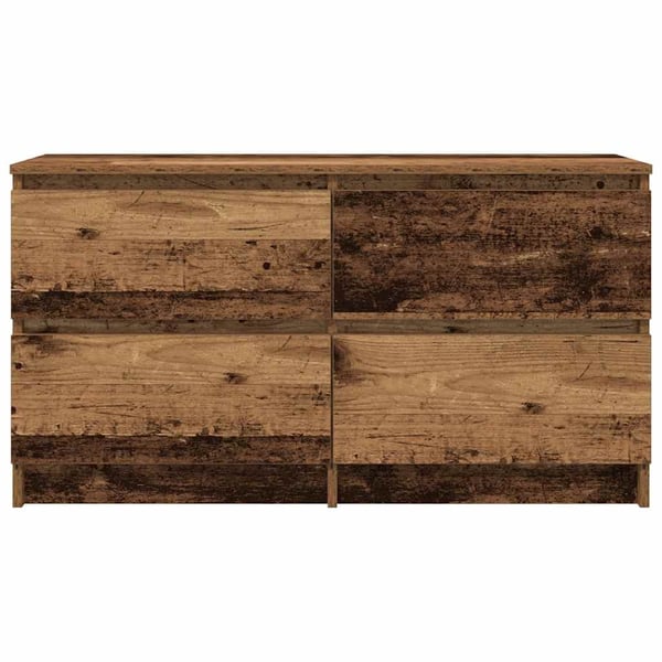 vidaXL TV-benk gammelt tre 100x35x54 cm konstruert tre
