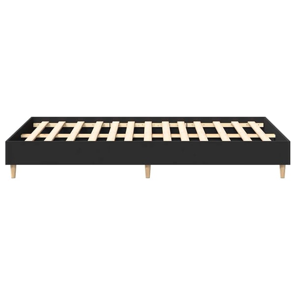 vidaXL sengestel uden madras 140x190 cm konstrueret træ sort