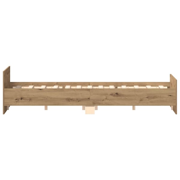 vidaXL sengestel uden madras 120x200cm konstrueret træ kunsteg
