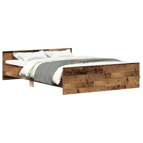 vidaXL Sengeramme uten madrass gammelt tre 120x190 cm konstruert tre
