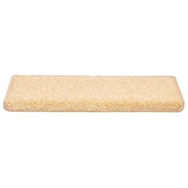 vidaXL Trappematter 20 stk 65x21x4 cm kremfarget rektangulær kant