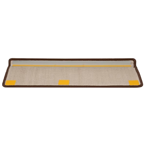vidaXL Trappematter 20 stk 65x21x4 cm brun rektangulær kant