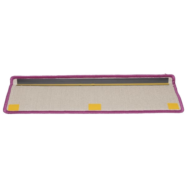 vidaXL Trappematter 20 stk 65x21x4 cm fiolett rektangulær kant