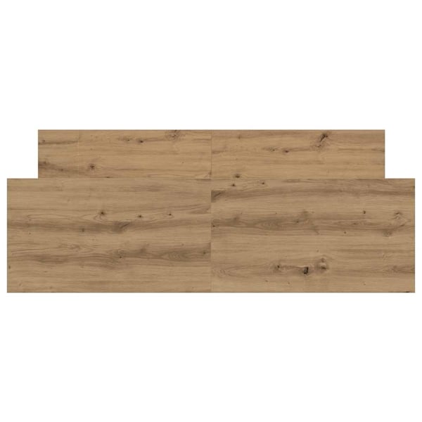 vidaXL Sengeramme uten madrass artisan eik 135x190 cm konstruert tre