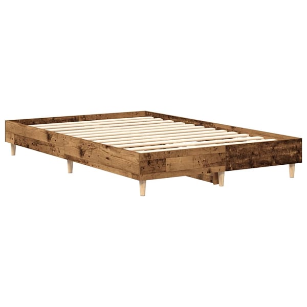 vidaXL Sengeramme uten madrass gammelt tre 120x200 cm konstruert tre