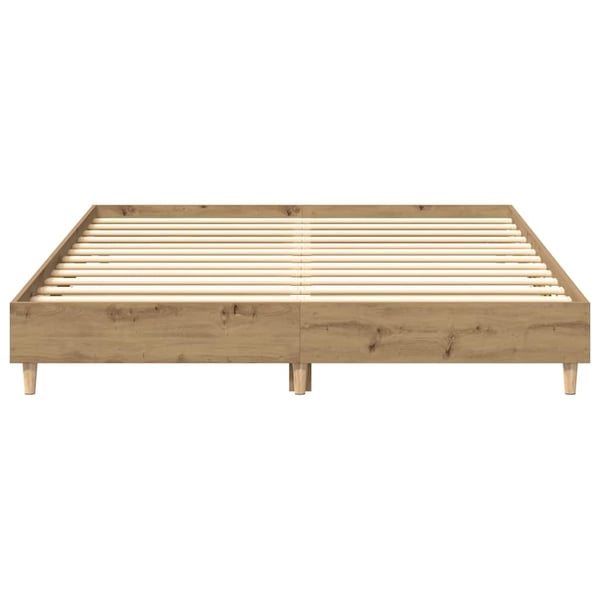 vidaXL Sengeramme uten madrass artisan eik 150x200 cm konstruert tre