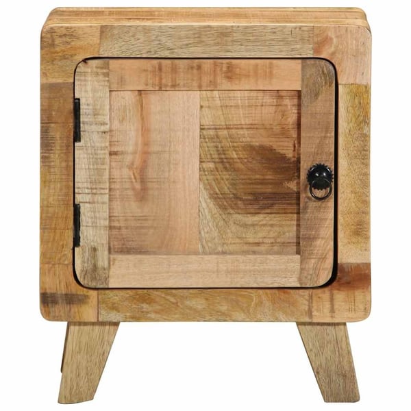 vidaXL sengebord 40x32x46 cm massivt ru mangotræ