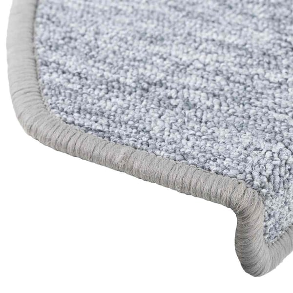 vidaXL trappemåtter 30 stk. 65 x 24 x 4 cm lysegrå halvrunde store