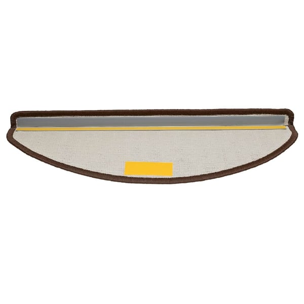 vidaXL Trappematter 30 stk 65x21x4 cm brune halvrund store