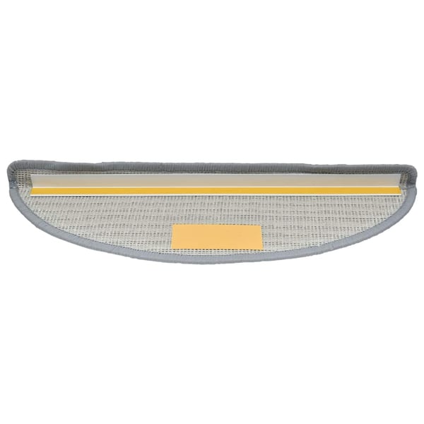 vidaXL Trappematter 30 stk 56x17x3 cm grå halvrund