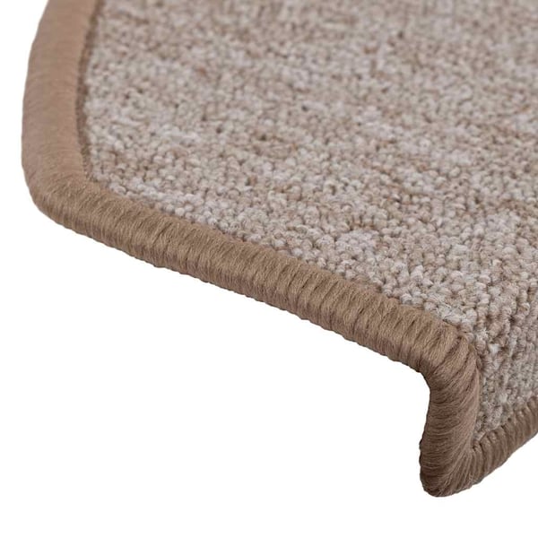 vidaXL Trappematter 30 stk 65x24x4 cm lysebrune halvrund store