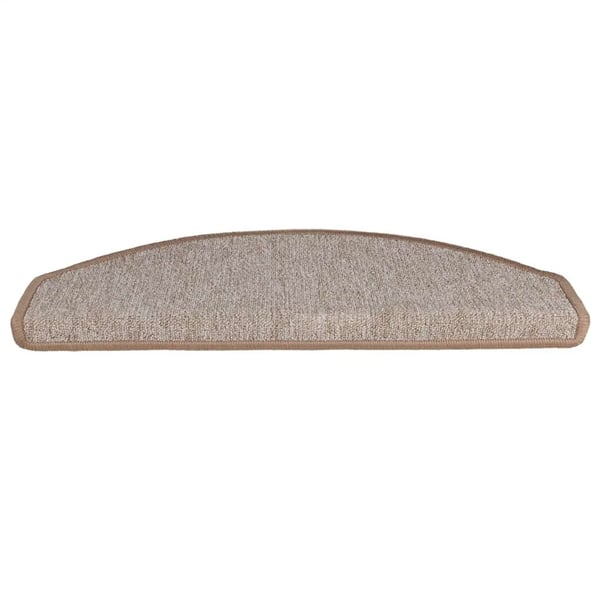 vidaXL Trappematter 30 stk 65x24x4 cm lysebrune halvrund store