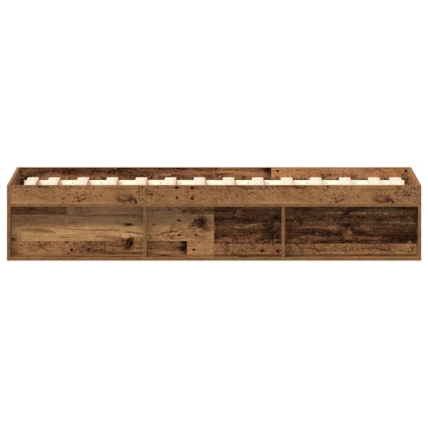 vidaXL Sengeramme uten madrass gammelt tre 90x190 cm konstruert tre
