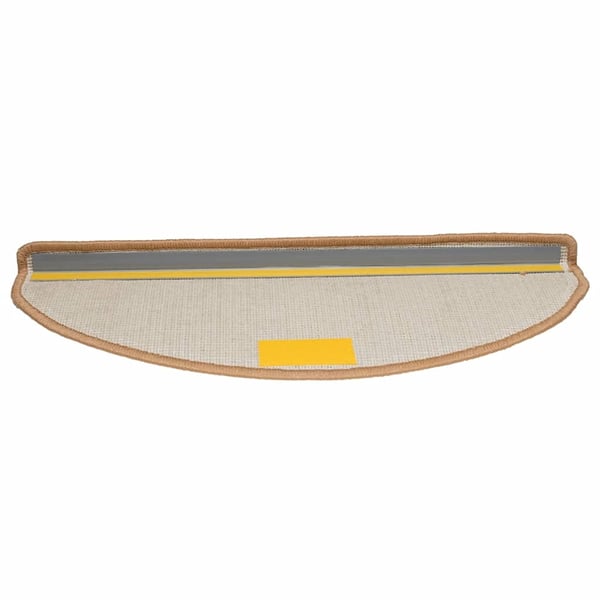vidaXL Trappematter 20 stk 65x21x4 cm beige halvrund store