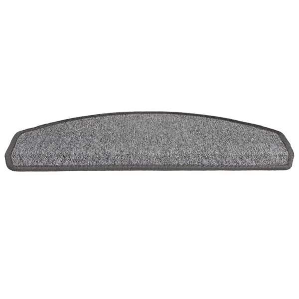 vidaXL Trappematter 20 stk 65x24x4 cm mørkegrå halvrund store