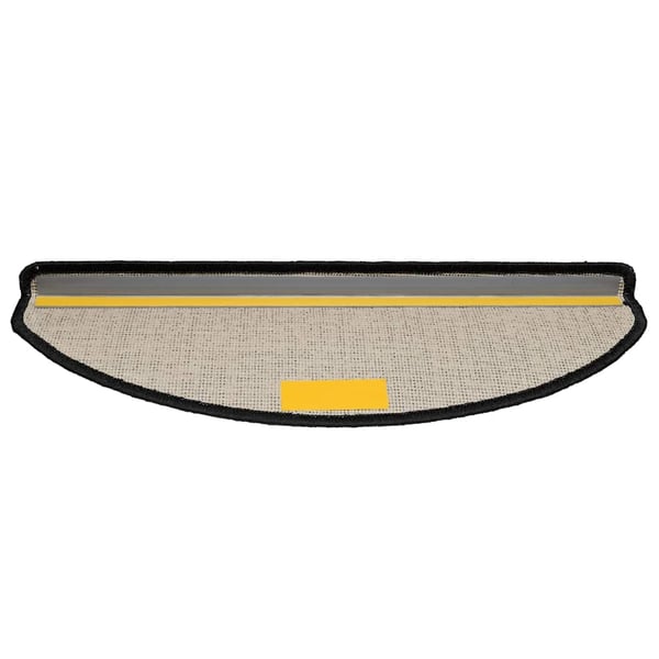 vidaXL trappemåtter 20 stk. 65x21x4 cm sorte halvrunde store