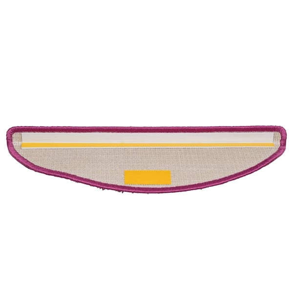 vidaXL Trappematter 20 stk 56x17x3 cm fiolett halvrund
