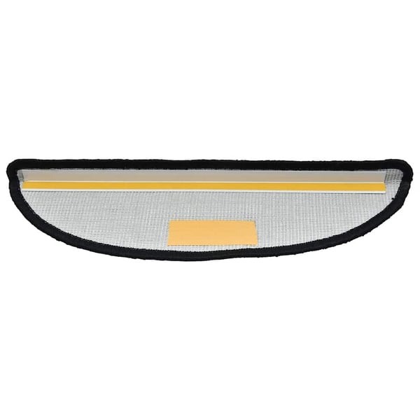 vidaXL trappemåtter 20 stk. 56x17x3 cm sorte halvrunde