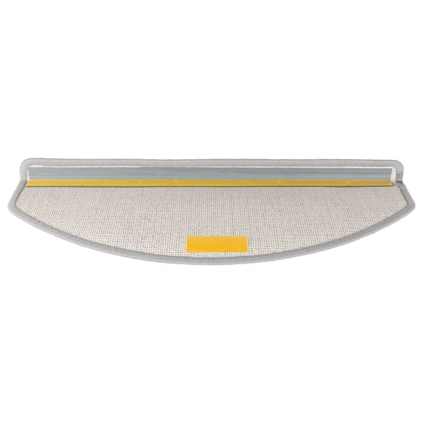 vidaXL Trappematter 20 stk 65x24x4 cm lysegrå halvrund store