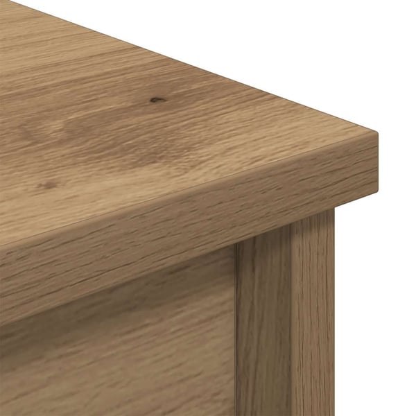 vidaXL Highboard artisan eik 37,5x35x180 cm konstruert tre