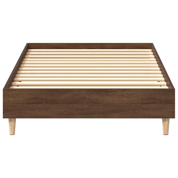 vidaXL Sengeramme uten madrass brun eik 90x200 cm konstruert tre