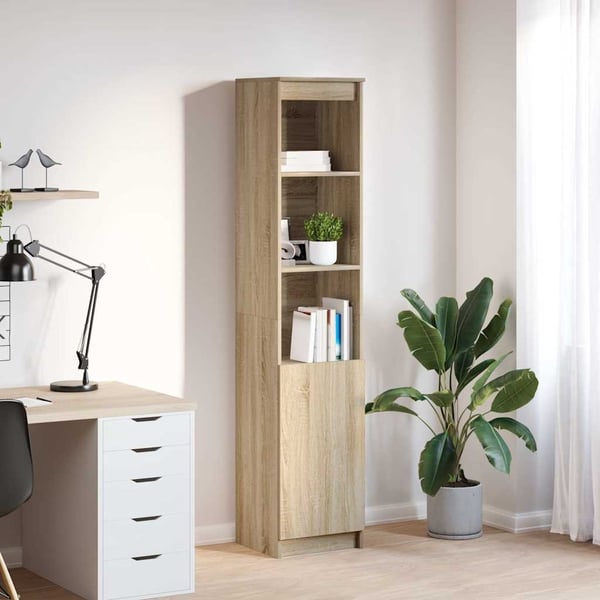 vidaXL Høybord sonoma eik 37,5x35x180 cm konstruert tre