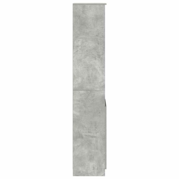 vidaXL Høybord betonggrå 37,5x35x180 cm konstruert tre
