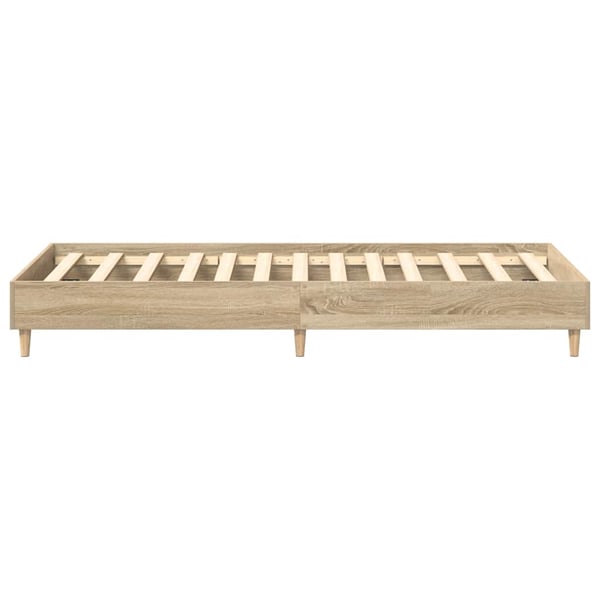 vidaXL Sengeramme uten madrass sonoma eik 100x200 cm konstruert tre