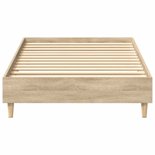 vidaXL sengestel uden madras 75x190 cm konstrueret træ sonoma-eg