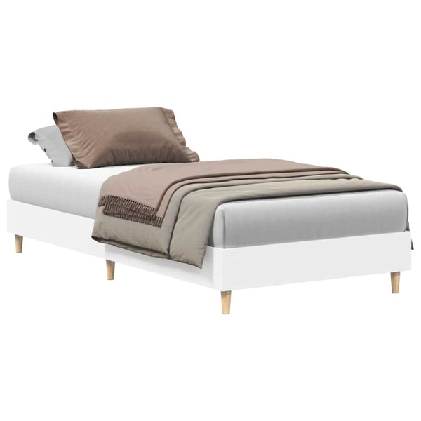 vidaXL Sengeramme uten madrass hvit 90x200 cm konstruert tre