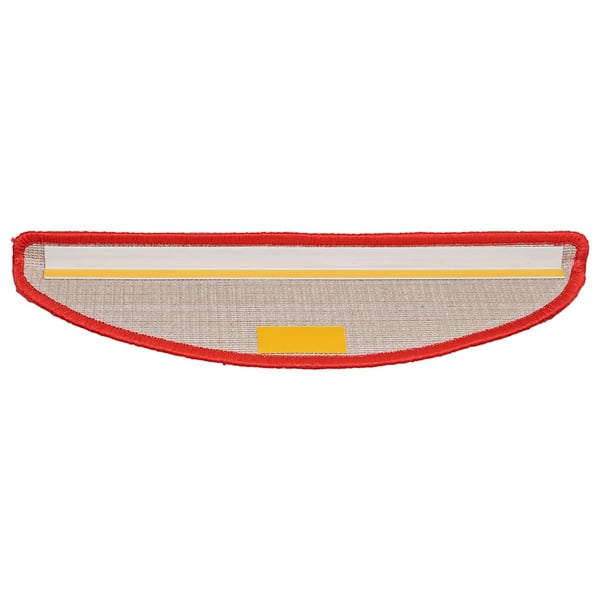 vidaXL Trappematter 30 stk 56x17x3 cm røde halvrund