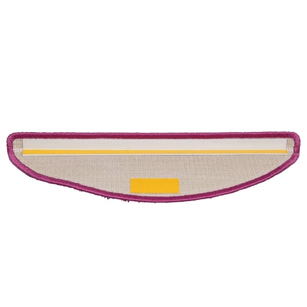 vidaXL Trappematter 30 stk 56x17x3 cm fiolett halvrund