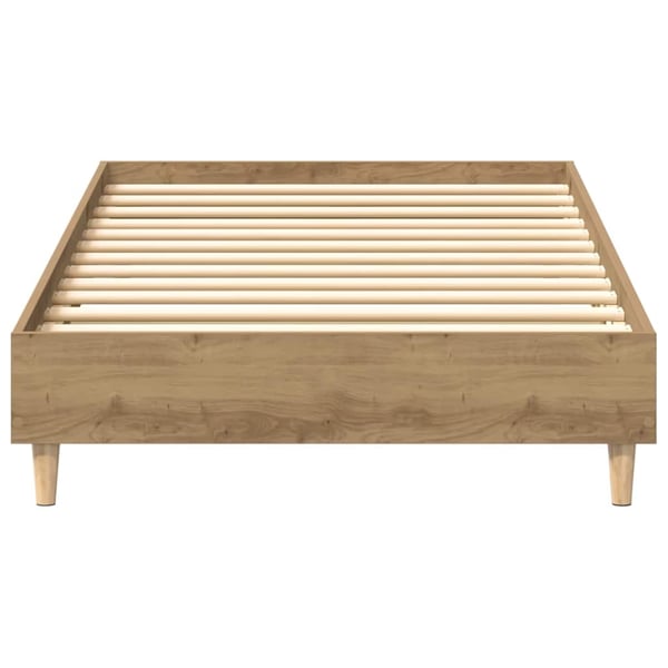vidaXL Sengeramme uten madrass artisan eik 100x200 cm konstruert tre
