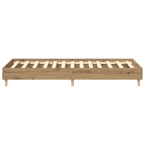 vidaXL Sengeramme uten madrass artisan eik 100x200 cm konstruert tre