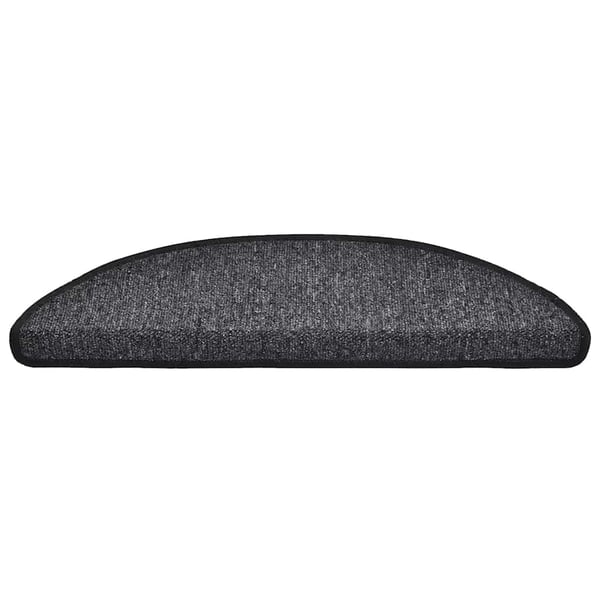vidaXL trappemåtter 30 stk. 56x17x3 cm antracit halvrund