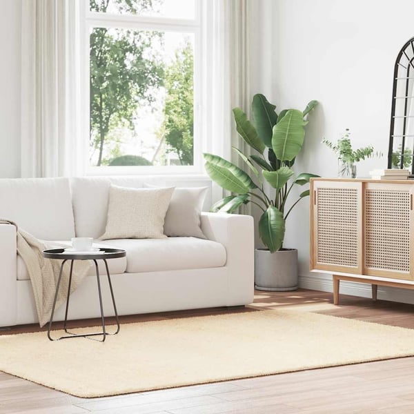 vidaXL Flossteppe med lang luv NAVARRA krem 160x230 cm polyester