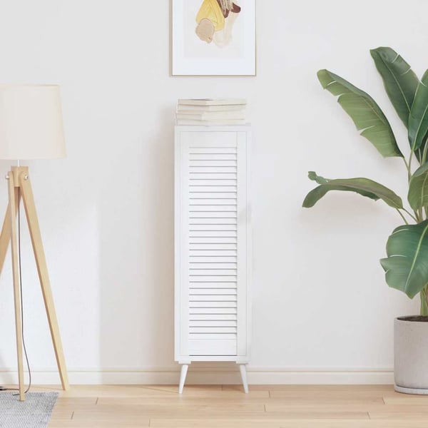 vidaXL skabslåge 99x29,5 cm lameldesign hvid