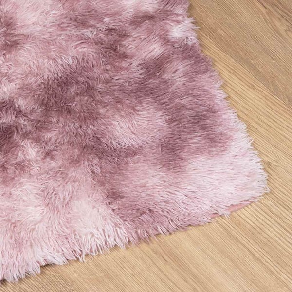 vidaXL Flossteppe med lang luv NAVARRA støvet rosa 120x170cm polyester