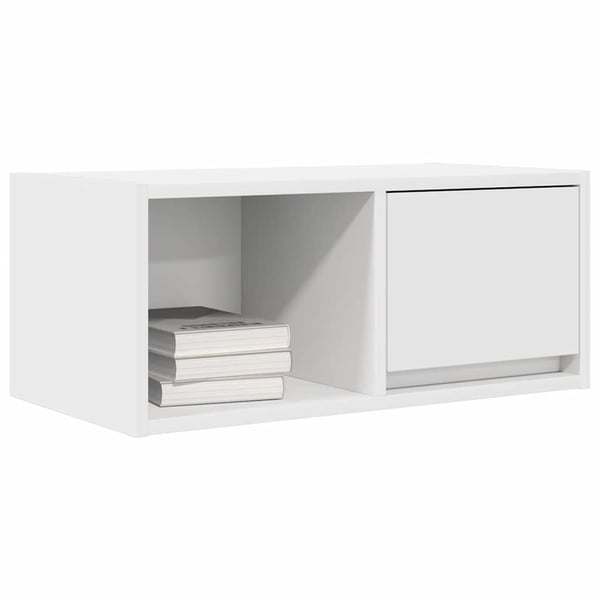 vidaXL TV-benk hvit 60x31x25,5 cm konstruert tre