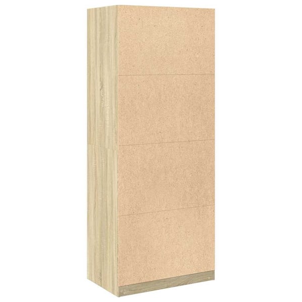vidaXL Garderobe sonoma eik 80x50x200 cm konstruert tre