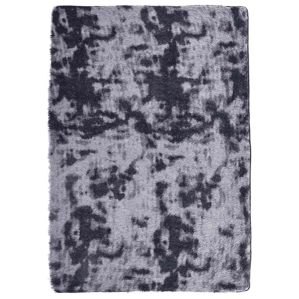 vidaXL Flossteppe med lang luv NAVARRA mørkegrå 160x230 cm polyester
