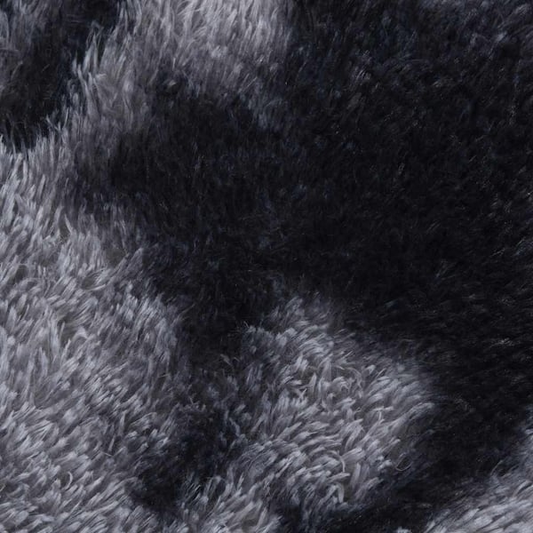 vidaXL Flossteppe med lang luv NAVARRA mørkegrå 130x200 cm polyester