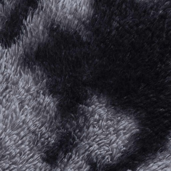 vidaXL Ryamatta med lång lugg NAVARRA mörkgrå 160x160 cm polyester