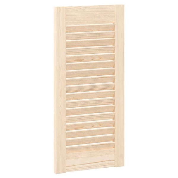 vidaXL skabslåge 61,5x29,5 cm lameldesign massivt fyrretræ