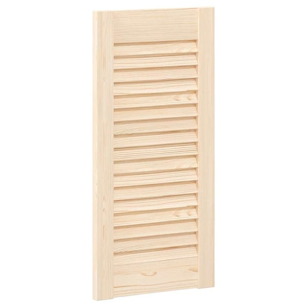 vidaXL skabslåge 61,5x29,5 cm lameldesign massivt fyrretræ