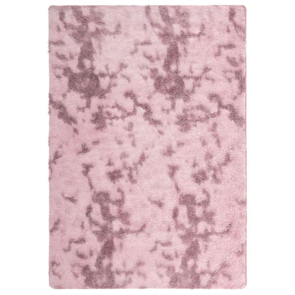 vidaXL Flossteppe med lang luv NAVARRA støvet rosa 160x230cm polyester