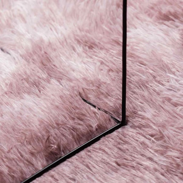 vidaXL Flossteppe med lang luv NAVARRA støvet rosa 160x230cm polyester