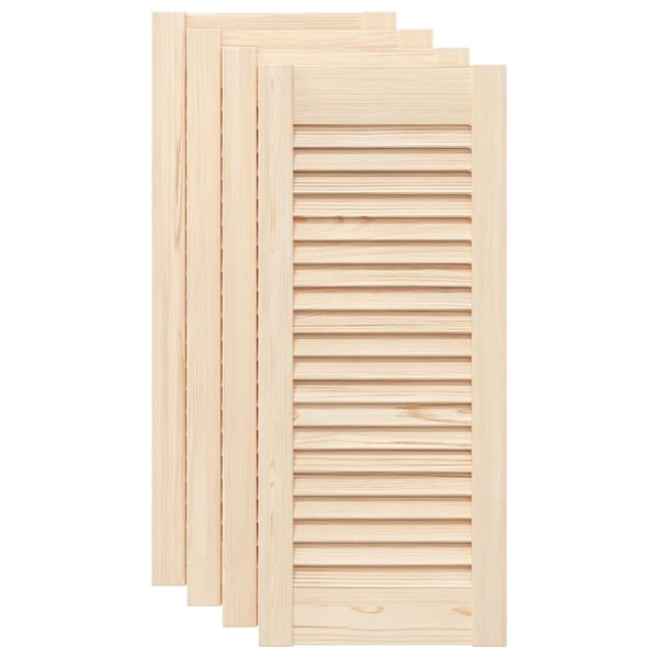 vidaXL skabslåger 4 stk. 69x29,5 cm lameldesign massivt fyrretræ