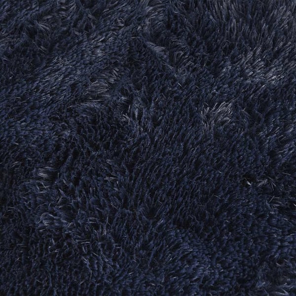 vidaXL Flossteppe med lang luv NAVARRA marine 240x240 cm polyester